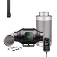 Smart Air Filtration Kit 4″, AeroZesh S4 Inline Fan with Carbon Filter & Ducting Combo