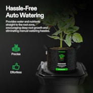 FlexFeed Self-Watering Fabric Pot Base, Auto-Irrigation Water Delivery System with Reservoir Meter, 4-Pack