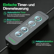 T5 LED Linear Pflanzenlampe 60 cm, 5000K Vollspektrum Grow Light 60W (4 x 15W) mit Timer & Dimmer, Pflanzenlicht für Anzucht, Hydroponik & Indoor Pflanzen, SGS kompatibel, erweiterbar, 4er Set