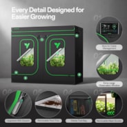 Grow Tent Pro 8x4 P848, High Reflective Mylar with 2000D Oxford Canvas & Heavy-Duty Metal Support 96"x48"x80"