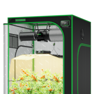 CLEARANCE | Smart Grow Tent Kit, 4 × 4ft 4-Plant System, WiFi-Integrated Automatic Grow System with Full Spectrum LED Grow Light, Efficient Ventilation System with GrowHub E42A+ Controller