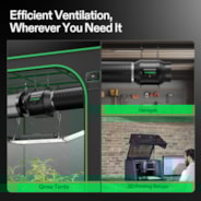 Smart Air Filtration PRO Kit 6", AeroZesh T6 Inline Duct Fan with GrowHub E42A+, Temperature Humidity Controller, Carbon Filter & Ducting Ventilation System for Grow Tent, Hydroponics