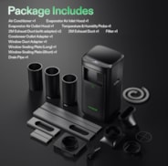 AeroLush C08 Intelligent Air Conditioner, 4-in-1 Function, with Temperature & Humidity Sensor Probe