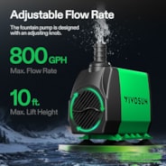 800GPH Submersible Pump(3000L/H, 24W)