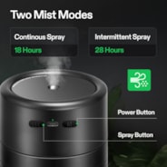 AeroStream U075 750ml USB Humidifier with 2 Mist Modes, Designed for Small Grow Tents/VGrow