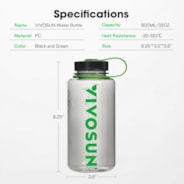 Vivosun Athletic Water Bottle, PC Material, 32OZ