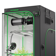 Smart Grow Tent Kit PRO 3x3 Indoor Grow System with 2-in-1 Tunable Spectrum LED Light, Smart GrowHub Automation, Efficient Ventilation & 360° Airflow, 2000D Mylar Tent 36"x36"x72"