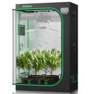 Grow Tent 4x2 S426, High Reflective Mylar with 1680D Oxford Canvas & Heavy-Duty Metal Support 48"x24"x72"
