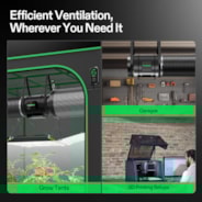 Smart Air Filtration Kit 8″, AeroZesh G8 Inline Fan with E12 Speed Controller, Carbon Filter & Ducting Combo