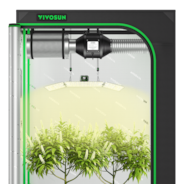 Complete Grow Tent Kit 4x2 Indoor Grow System with GrowHub WiFi Controller, Efficient Ventilation & Full-Spectrum LED Grow Light, 1680D Mylar Lightproof Tent 48"x24"x72"