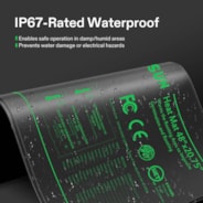 Seedling Heat Mat with Dual Digital Display Thermostat, 48" x 20.75" Black Warm Hydroponic Heating Pad for Seed Germination 2 Pack