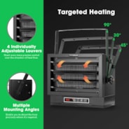 8500W Garage Heater, 240V Electric Garage Heater with 3 Modes, Digital Powerful Shop Heater with Remote