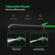 1.3 Gallon Pressure Sprayer 3 Water Nozzles with Adjustable Shoulder Strap