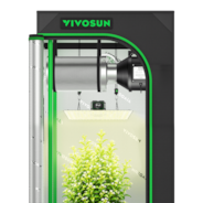 Complete Grow Tent Kit 2x2 Indoor Grow System with GrowHub WiFi Controller, Efficient Ventilation & Full-Spectrum LED Grow Light, 1680D Mylar Lightproof Tent 24"x24"x48"