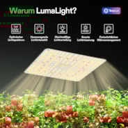 LumaLight LED Pflanzenlampe – Vollspektrum Pflanzenlampe, 100W, Smart Dimmbar & High-PPFD für Indoor-Pflanzen, Setzlinge, Gemüse & Blüte
