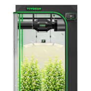 Smart Grow Tent Kit  3x3 ft, Complete Indoor Grow System with Smart Controller, 200W Full-Spectrum LED Grow Light, Ventilation System & 1680D Mylar Tent, 36"x36"x72"