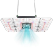 AeroLight 240W LED Grow Light, Indoor Plant Light with Circulation Fan for Grow Tent Cooling Ventilation, Tunable Full Spectrum, Support App Control, GrowHub Compatible, 4x2ft Coverage