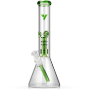 Classic Beaker Bong – Sleek Glass Water Pipe with Dual Filtration & Ice Catcher