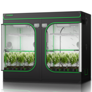 Grow Tent Pro 8x4 P848, High Reflective Mylar with 2000D Oxford Canvas & Heavy-Duty Metal Support 96"x48"x80"