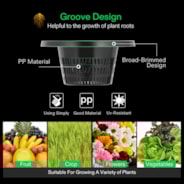 5 Gallon DWC Hydroponic System Kit (8 Bucket, Black)