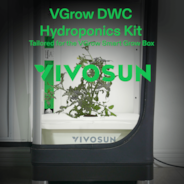 VGrow DWC Hydroponics Growing System Kit for VGrow Smart Grow Box, 4-Gallon Deep Water Culture with Air Stones and Rapid Rooters, Not Compatible with E42A