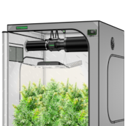 Smart Grow Tent Kit GIY-SGS-G55 5x5, 6-Plant Complete System, with WiFi E42A Controller, 400W AeroLight Wing SE LED Grow Light, and 6-inch AeroZesh G6 Ventilation Combo