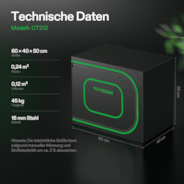 Small Grow Tent for Aerogarden, Hydroponics Growing System, 24" x 16" x 20" Highly Reflective Mylar Indoor Grow Tent with Sturdy Support, Access Window and Removable Floor Tray
