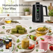Herbal Butter Maker, 2-in-1 Decarb & Infuse Machine with Adjustable Time & Temperature for Olive Oil, Tinctures, Gummies & DIY Recipes