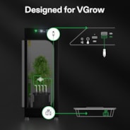 FlexFeed Drip Irrigation Kit, 4W Automatic Irrigation System with Pump & 4 Drip Emitters, App-Controllable Professional Plant Watering Drip Kit for VGrow Smart Grow Box