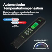 pH-Tester mit hoher Genauigkeit und 0-14 pH Messbereich