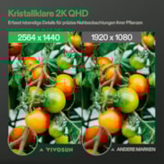 GrowCam C4, 2K-QHD-WLAN-Smart-Kamera für Growzelte & VGrow Smart Grow Box, mit Zeitraffer, Nachtsicht und App-Steuerung