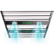 VIVOSUN AeroLight 850W LED Pflanzenlampe, Indoor-Anbau Lichtleiste mit integriertem Umluftventilator, Vollspektrum Pflanzenlampe für Growzelt, App-Steuerung, GrowHub-kompatibel, dimmbar, 150 x 150 cm Abdeckfläche