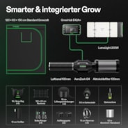 VIVOSUN Smart Growbox Komplettset, 120×60 cm – 2-Pflanzen-System
Intelligentes, vollautomatisches Grow-Setup mit WLAN-Steuerung, integriertem GrowHub E42A+ Controller und hocheffizientem Full-Spectrum LED Grow Light