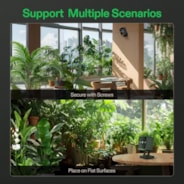 GrowCam C4, 2K QHD WiFi Smart Camera for Grow Tent & VGrow Smart Grow Box, Timelapse, Night Vision, SD Card Storage, 2-Way Audio, App Control