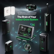 GrowHub X42 AI Controller for Grow Tent, All-in-One Grow Automation System with Stable Environment Control & VPD Management, Wireless Device Sync & App Monitoring for Indoor Grow Systems & Hydroponics