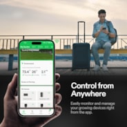 GrowHub A10 Controller, Smart Plug, 15A 1800W, Remote Control, Compatible with Vivosun App for Grow Tent