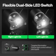 30X-60X Jewelers Loupe Magnifier with LED Light (2-Pack Black)