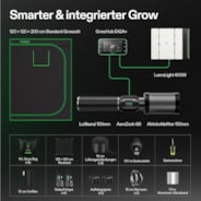 VIVOSUN Smart Grow Tent Kit, 4 × 4ft 4-Plant System, WiFi-Integrated Automatic Grow System with Full Spectrum LED Grow Light, Efficient Ventilation System with GrowHub E42A+ Controller