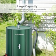 Collapsible Rain Barrel, 132 Gallon, Green
