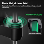 AeroWave A6 Clip Fan für Growzelte, 15 cm automatisch oszillierender Ventilator mit AC-Motor, 1er-Pack