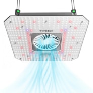 AeroLight 120W LED Grow Light, Indoor Plant Light with Circulation Fan for Grow Tent Cooling Ventilation, Tunable Full Spectrum, Support App Control, GrowHub Compatible, 2x2ft Coverage