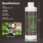 NutriBoost (0-0-1), All-Purpose Liquid Fertilizer for All Growing Stages, 8oz