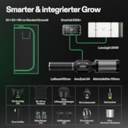 VIVOSUN Smart Growbox Komplettset, 90×90 cm – 3-Pflanzen-System
Intelligentes, vollautomatisches Grow-Setup mit WLAN-Steuerung, integriertem GrowHub E42A+ Controller und hocheffizientem Full-Spectrum LED Grow Light