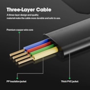 RJ11 Cable Male to Male, Connects Grow Lights to GrowHub Controller E42A, 10 Feet