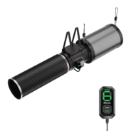 Smartes Abluftset 20 cm, AeroZesh G8 Rohrventilator mit E12-Geschwindigkeitsregler, Kohlefilter & Rohrkombination