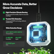 4-in-1 Sensor, Temperature and Humidity Monitoring with CO₂ and Light Detection, Compatible with GrowHub E42A+