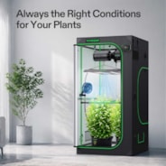 Smart Grow Tent Kit PRO 3x3 Indoor Grow System with 2-in-1 Tunable Spectrum LED Light, Smart GrowHub Automation, Efficient Ventilation & 360° Airflow, 2000D Mylar Tent 36"x36"x72"