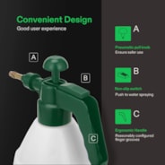 0.4 Gallon Handheld Garden Pump Sprayer (1.5L Green)