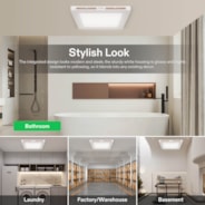 Bathroom Ventilation and Exhaust Fan with LED Light, 4 Inch, 110 CFM