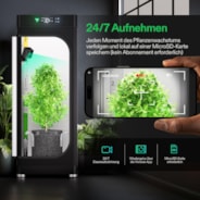 GrowCam C4, 2K-QHD-WLAN-Smart-Kamera für Growzelte & VGrow Smart Grow Box, mit Zeitraffer, Nachtsicht und App-Steuerung